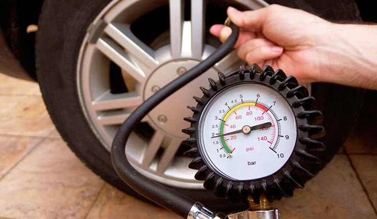 колебания давления в шинах