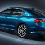 Новая Шкода Октавия 2020 -вид сзади
