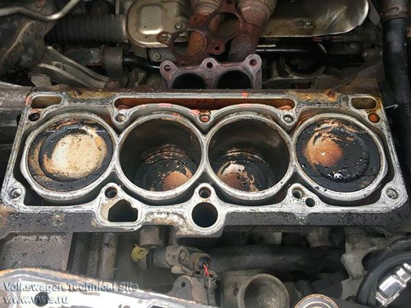 Антифриз в масле последствия