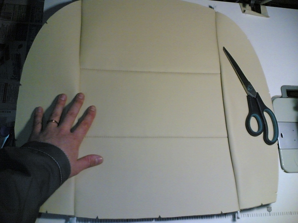 сшиваем вместе заготовки