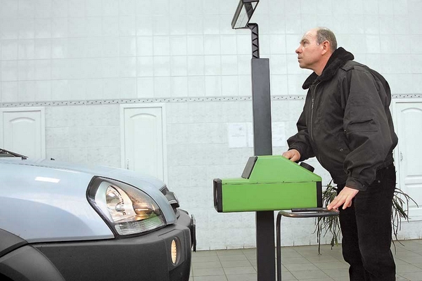 прохождение ТО с тонированными фарами