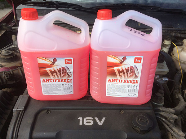 Красный антифриз