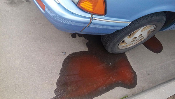 Разлитый антифриз