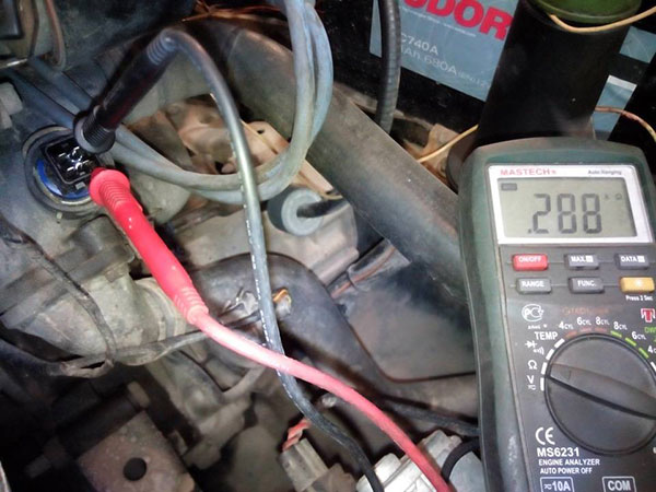 Проверка датчика охлаждения жидкости