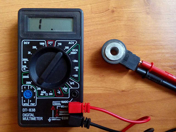 Проверка датчика детонации мультиметром