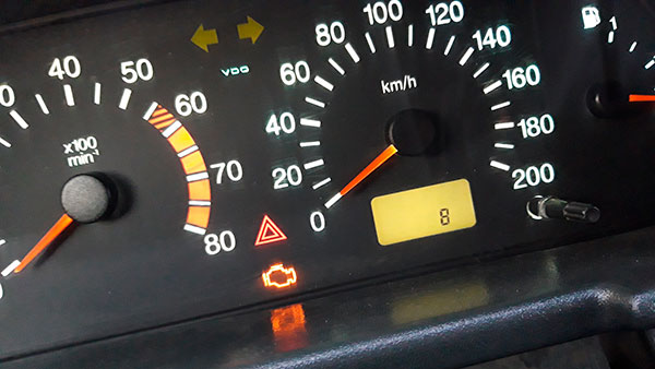 Ошибка на приборной панели