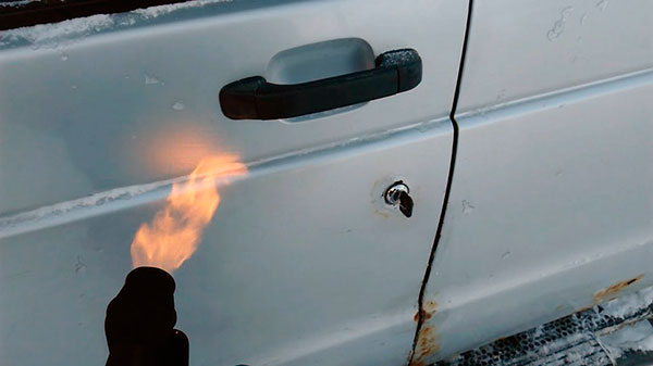 Использование открытого огня