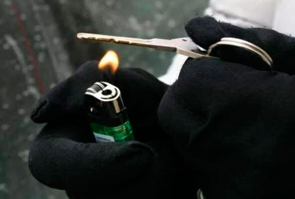 Нагревание ключа