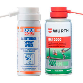 Смазка ЛиквиМоли и Wurth для петель