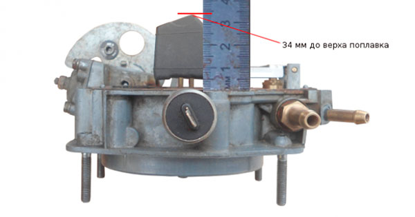 Регулировка положения поплавков
