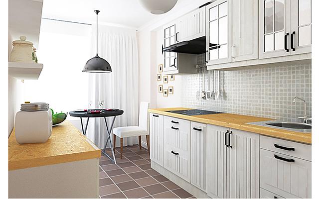 белая кухня в скандинавском стиле