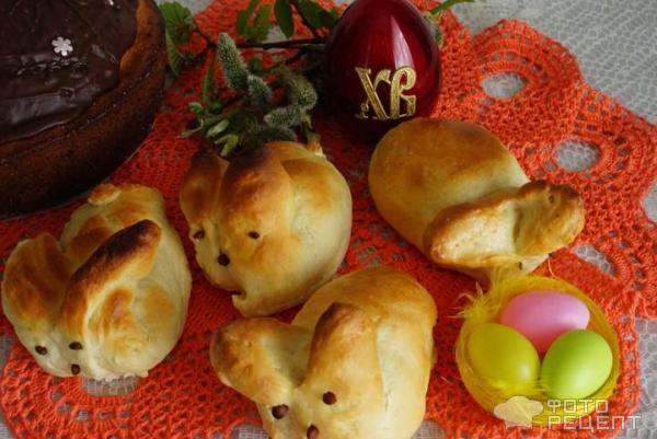 выпечка на пасху - булочки в виде кроликов