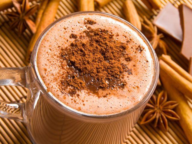 какао на молоке с ванилью и специями