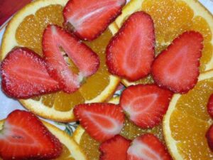 клубника и апельсины