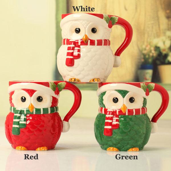 кружки к новому году с изображением совы