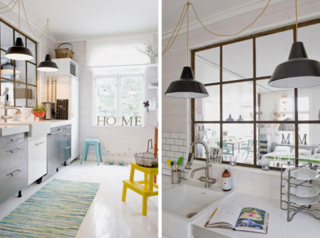 свет на кухне в скандинавском стиле