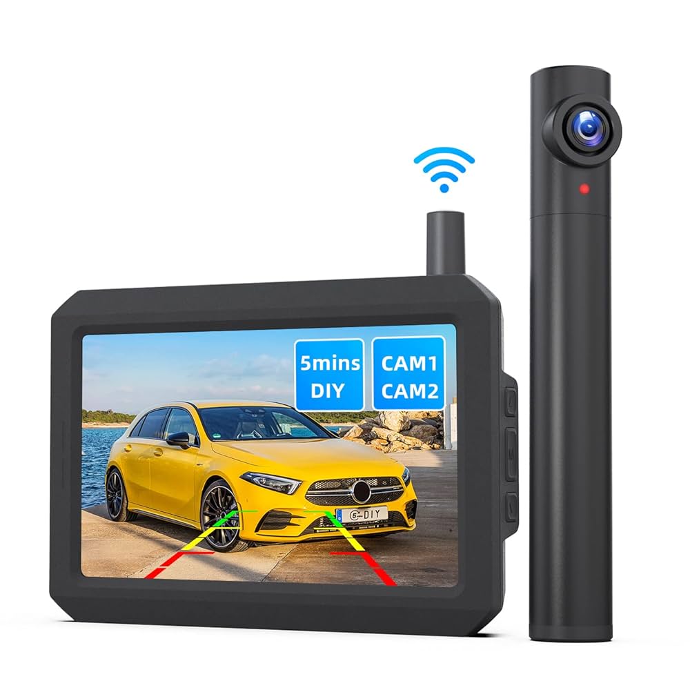 Работа с экранами заднего вида: установка беспроводной камеры и передача сигнала