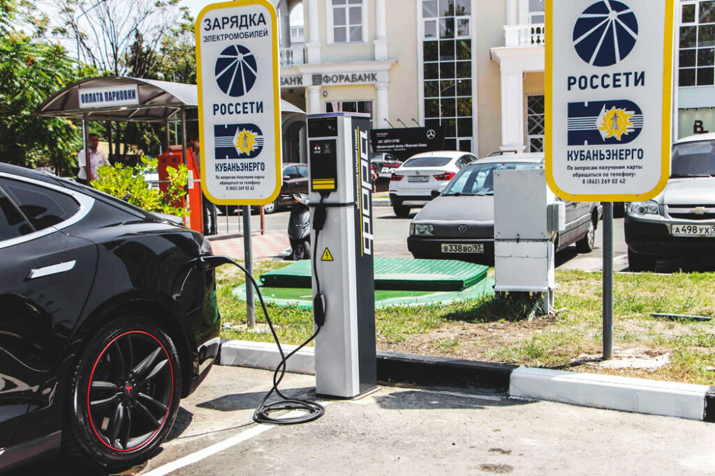 Инфраструктура зарядных станций для электромобилей в регионах