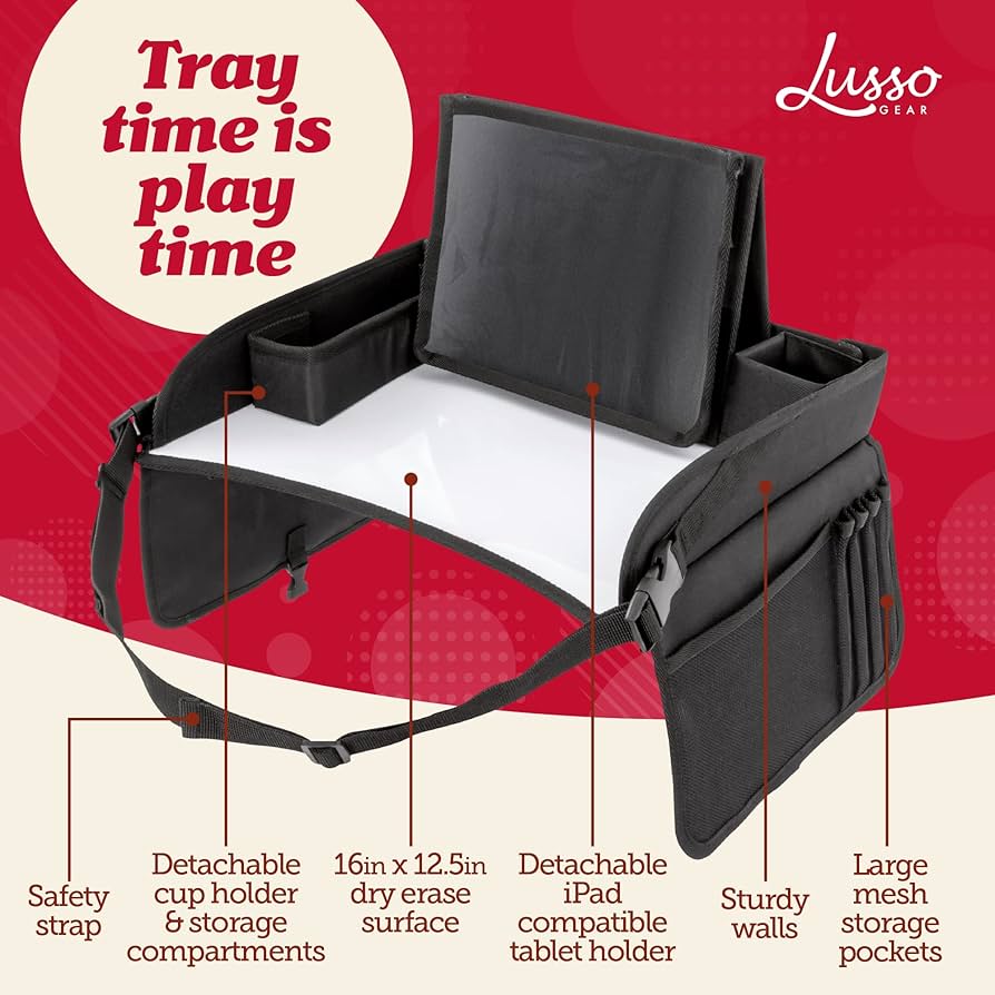 Сравнение автомобильных столиков и органайзеров для поездок с детьми